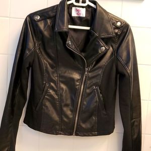 Justice faux leather moto jacket